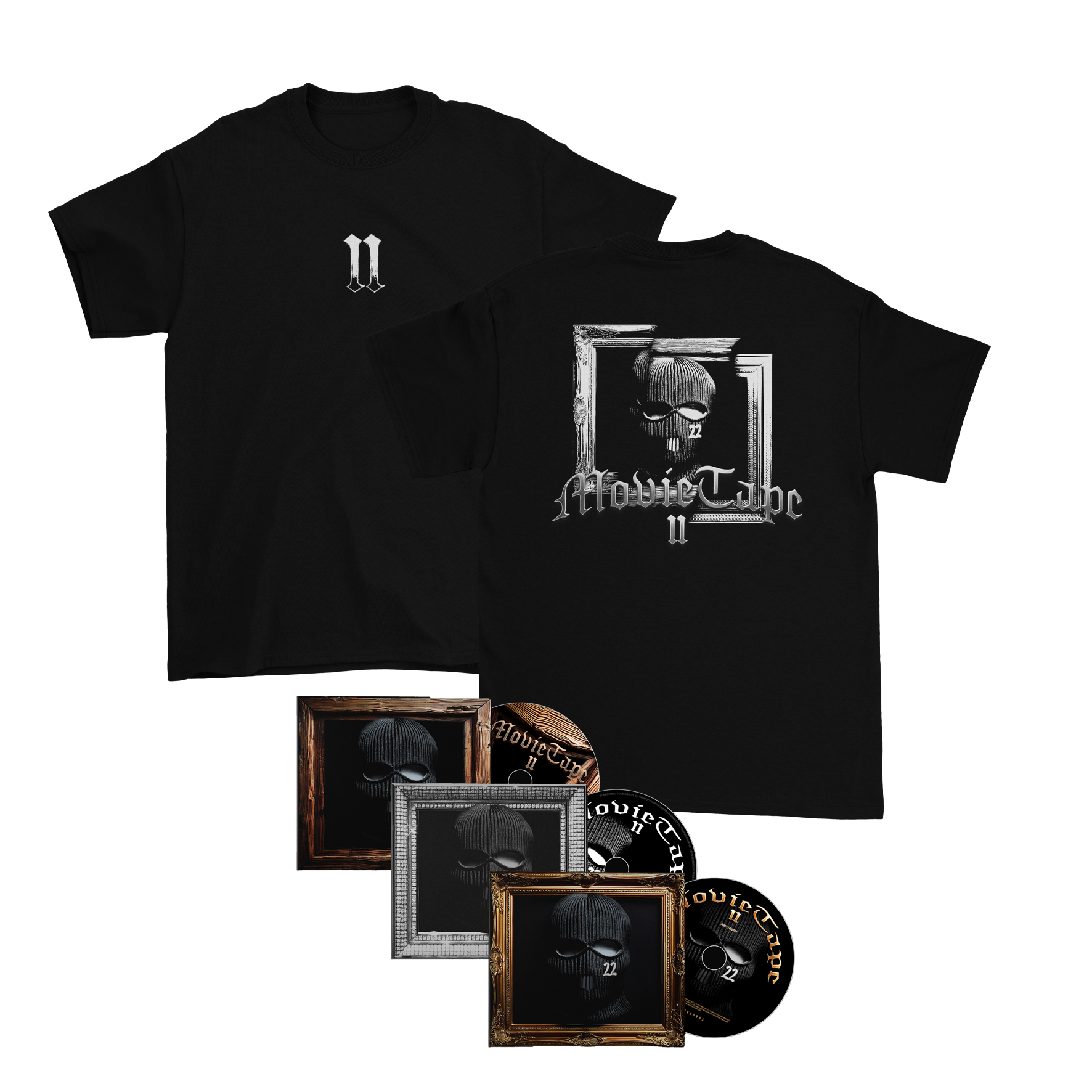 Pack 3 CDs + T-shirt (au choix) "MOVIE TAPE II"